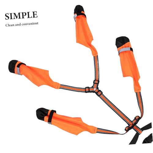 ifundom wasserdichte Hundestiefel für Kleine Hunde mit Rutschfester Sohle Pfotenschutz und Kompaktem Design für Outdoor-aktivitäten bei Regen