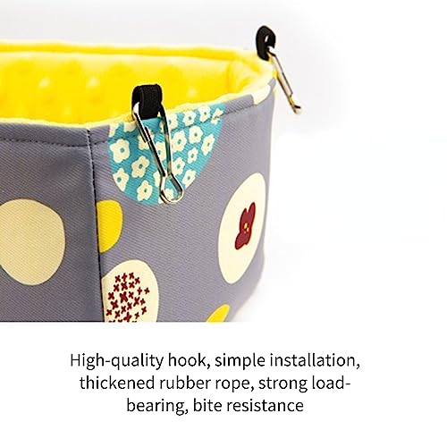 Image of Parrot Cockatiel Warm House Bird Nest Bed Hanging Hammock Birds Sleeping Bed Parrot Hideway Bed Fleece Washable for Parrot Parakeet Cockatiels Budgies Lovebird (Small,Blue)
