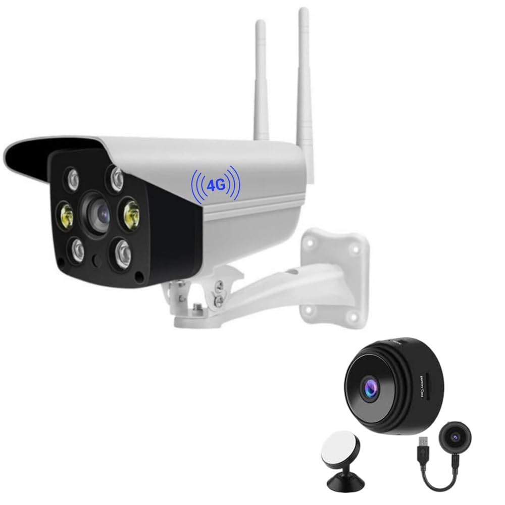 CAMERA DEKHO Smarthome Wireless HD 4G Sim Security Camera Live View Night Vision Motion Detection 2 Way Intercommunication (White) | with Free Magnetic Spy Camera-picture-14