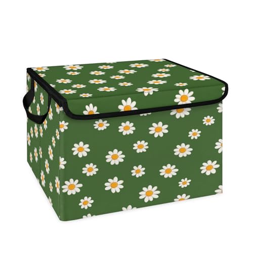 Image of YCCZCPRL 20250829 (96) Storage Bins with Lids, Foldable Storage Boxes with Carrying Handle Organizer Containers Baskets Cube for Home Bedroom Closet