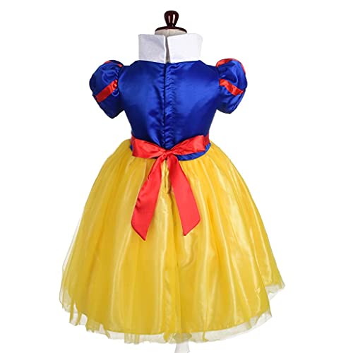 Image of Dressy Daisy Girls' Princess Snow White Costume Fancy Dresses Up Halloween Party