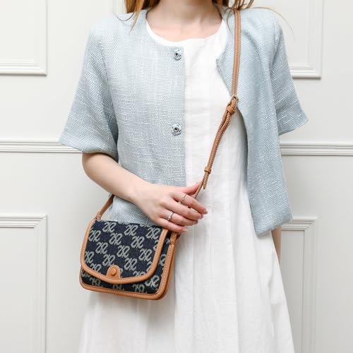 Small Jean Demi Purse Denim Crossbody Bags for Women Denim Handbag Cross Body Shoulder Bags Design for Woman2