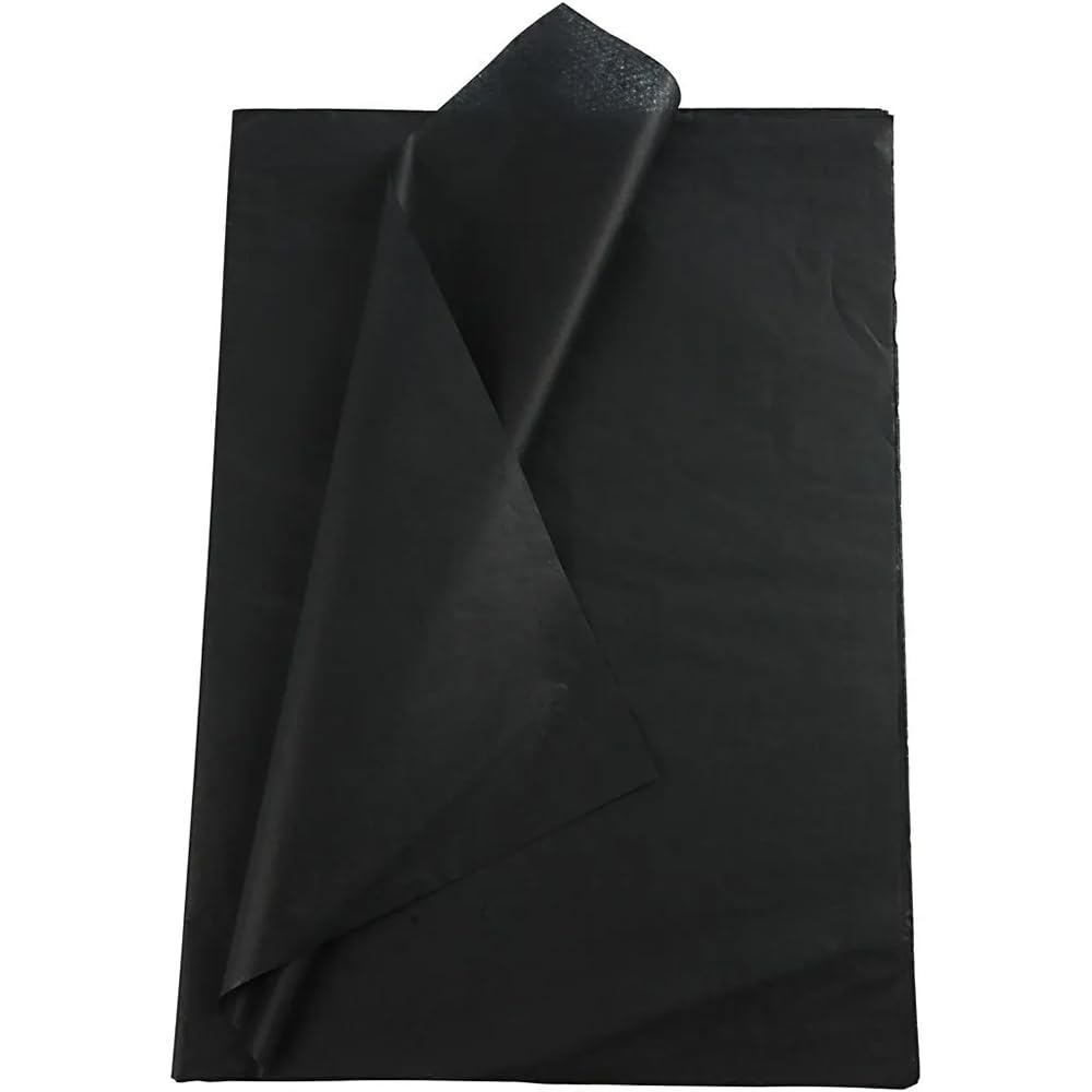 Crafty Capers Black | 25 Large Sheets Of Tissue Paper | 50X70 Cm | Craft & Gift Wrapping