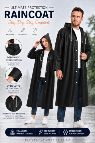 Image of Mens Raincoat Suit with Pant Set Modestra Series | Waterproof Lightweight Breathable Rain Wear | Waterproof Zipper Raincoat for men waterproof