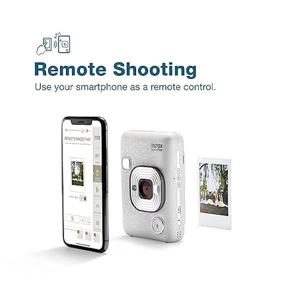 instax mini LiPlay Stone White, camera en printer in één