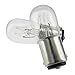 Replacement for 6S6DC 155V Miniature Light Bulb, 155 Volts, BA1D Base, (2 Pack)