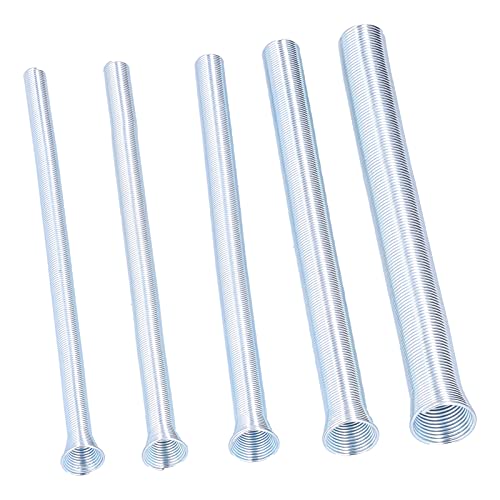 SPYMINNPOO Doblador de Tubos con Resorte, Herramienta Duradera para Doblar Tubos Súper Elásticos para de Cobre y Aluminio, Kit para Blandos, Juego de 5 Piezas para Técnico de HVAC