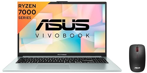 Image of ASUS Vivobook Go 15 (2023), AMD Ryzen 5 7520U, 15.6 inch (39.62 cm) FHD, (16GB RAM /512GB SSD), E1504FA-NJ543WS + WT300 Mouse (Black)