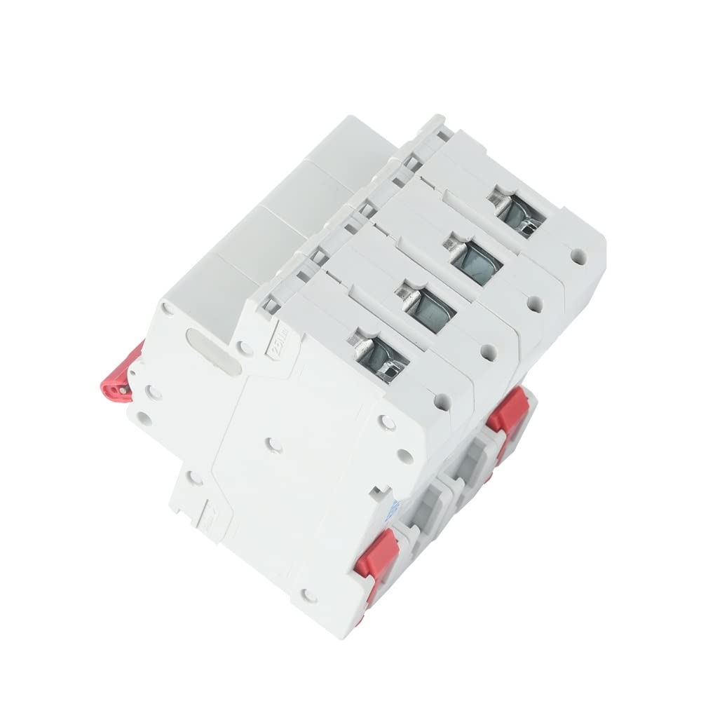 Przełącznik różnicowy, przełącznik magnetoter 4P DC używany do systemu fotowoltaicznego Ochrona bezpieczeństwa 6 kA DC 1000 V (rozmiar: 4, kolor: 50A)