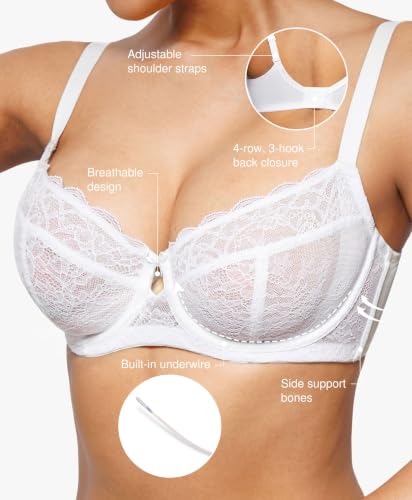 Women's Sheer Unlined Underwire Bralette - image 3