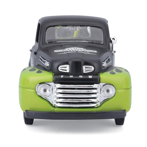 Maisto 1:24 Scale 1948 Ford F-1 Pickup and Harley Davidson 1948 FL Panhead Diecast Vehicles (Styles & Colors Vary)