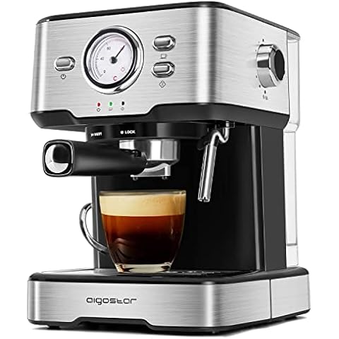 Aigostar Murphy - Espressomaschine mit Siebträger, 20 Bar Espresso und Cappuccino Maschine Cover