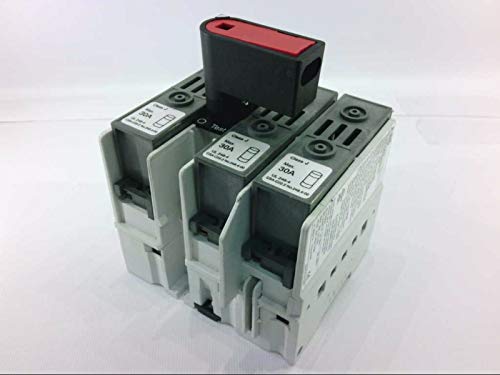 OS30FAJ12 120/600-VAC, FUSIBLE Disconnect Switch, Disconnect Primary Type/Switch Type, 50/60-HZ, J Fuse Type, 3-Pole, UL98 Rating, Terminal Type - LUGS, OS30-200 / Powerline Series,