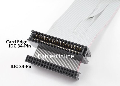 Cablesonline 36 Inch Universal Floppy Drive Ribbon Cable For 3.5 Or 5.25In Drives, (Ff-002) #TOP1