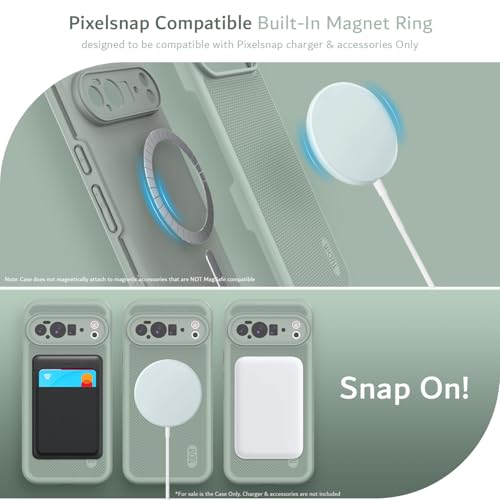 Image of TUDIA MergeGrip Magsafe Compatible for Pixel 10 Pro XL Case - Green Lily