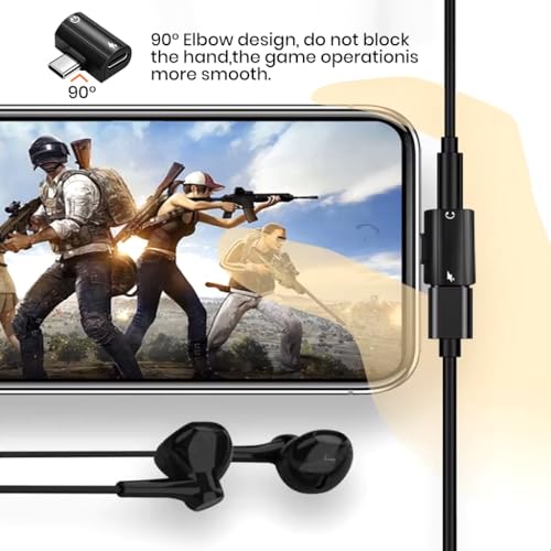 Image of Verilux 2 in 1 Type C to 3.5 mm with PD 60W Type C Connector Charging & 3.5 mm Jack to C Type Connector, Compatible for iPhone 17 /16 /15, Galaxy S25 /S24, MacBook, iPad