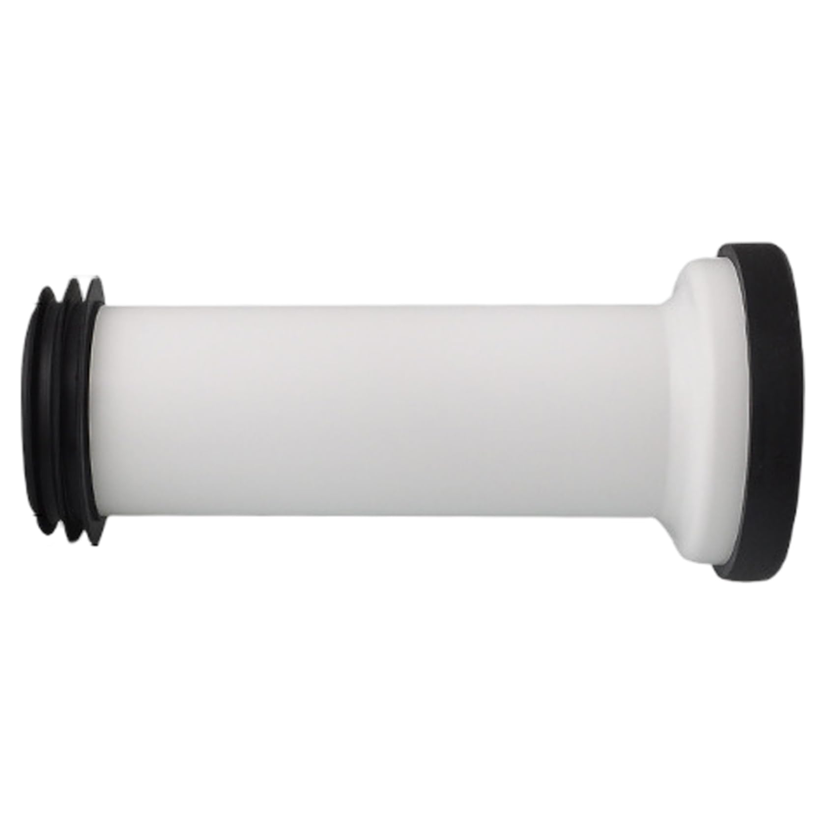 Adattatore per tubo di scarico WC, tubo flessibile di collegamento WC in plastica PE sigillato lungo e rigido, dritto, per scarico posteriore del bagno