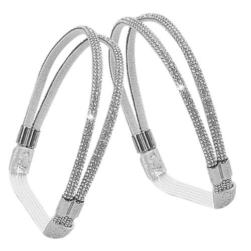 Holibanna High Heels Straps for Women Adjustable Detachable Ankle Straps Anti-fall Shoelaces Dazzling Rhinestones Comfortable Fit for Fashion Shoes