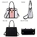 Handbags Sets For Women Shoulder Bags Top Handle Work Satchel Tote Purses Set With Matching Wallet 2pcs WhitePink