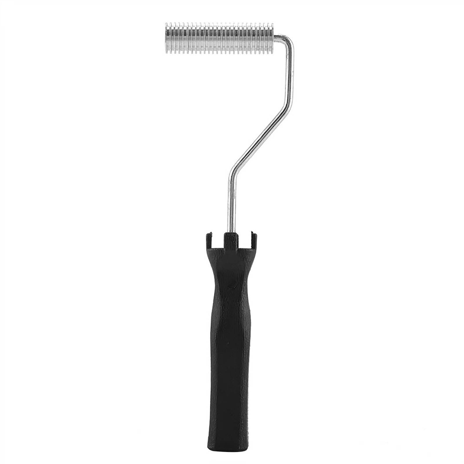 Aramox Rouleau Fibre De Verre Rouleau Debulleur Resine Outil de Rouleau en Fibre de Verre, Rouleau de Stratification à Bulles en Fibre de Verre en Alliage D'aluminium, Outil de à Bulles Compact en Fib