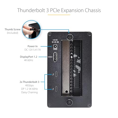 Image of StarTech Thunderbolt 3 PCIe Expansion Chassis, TAA (TB31PCIEX16) | External Enclosure With One PCI Express Slot for Laptops / Desktops