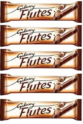 Galaxy Flutes Crispy Wafer Rolls With Chocolate Cream Filling Covered In Milk Chocolate 22.5g Pack Of 5 (B0CRQ7QGRY) Amazon Price History, Amazon Price Tracker