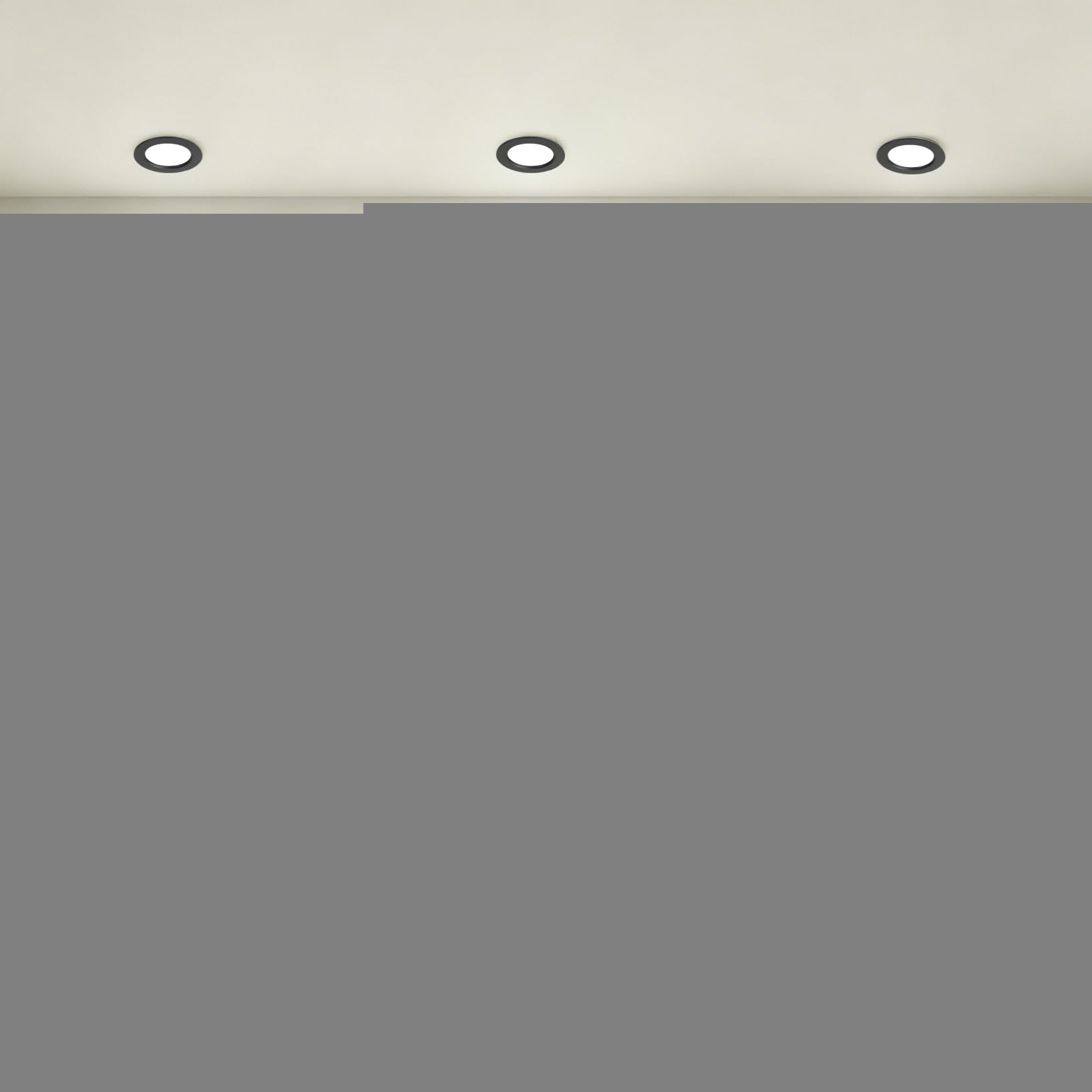 VOGHMOLD 3W Ultra Slim LED Downlight Recessed Ceiling Light 2 inch, 4000K Spot Lights Black Aluminum Trim, Cut Φ50-55mm, AC110-240V Panel Lighting for Office Hallway Closet, 4 Pack