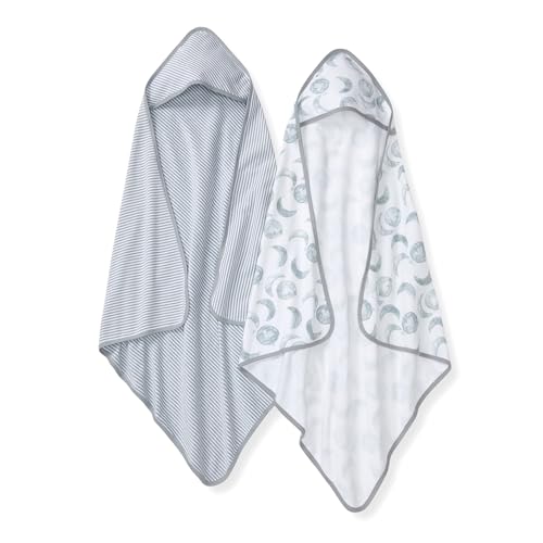 Image of Hooded Towels, Absorbent Knit Terry, Super Soft Single Ply, 100% Organic Cotton