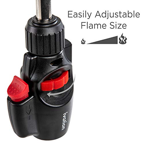 Ivation-Trigger-Start-Propane-Torch-High-Temperature-Flame-Torch-2372F-wEasy-Trigger-Start-Ignition-Adjustable-Flame-Control-for-Light-Welding-Soldering-Brazing-Heating-Thawing-More