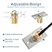2PCS YsDiYxYw Ball Catch for Top of Door-Closet Door Latch Replacement Hardware, Stainless Steel, Recessed Installation, Adjustable Spring
