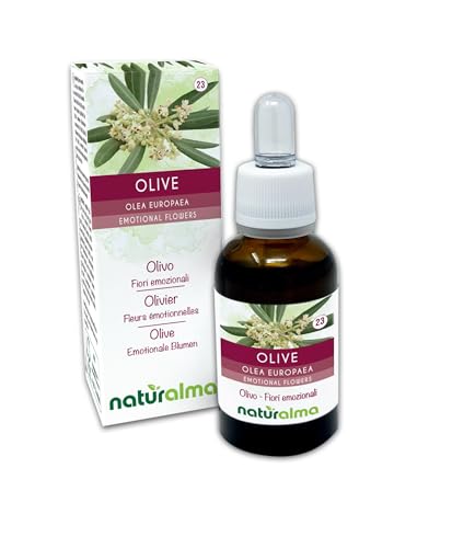 Olive ou azeitona (Olea Europaea) Remédios florais natureza - gotas 30 ml - extrato líquido sem álcool - Essências florais - Vegan e sem álcool