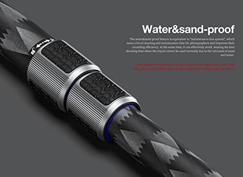 Leofoto Mpq-404C 4-Section Carbon Fiber Sea Monopod With Case/Max Load 55Lb /Features Updated Sand/Water-Proof Leg Locking System #TOP3