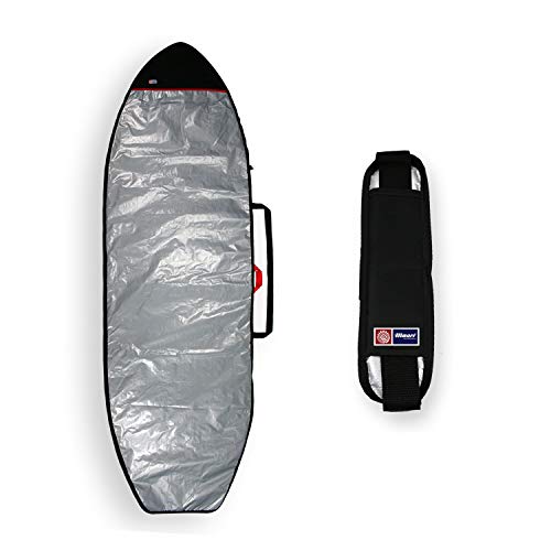 CAPA PRANCHA STAND UP PADDLE REFLETIVA ACOLCHOADA 9'6 A 9'11 + ALÇA TRANSPORTE SUP - MAORI EXTREME