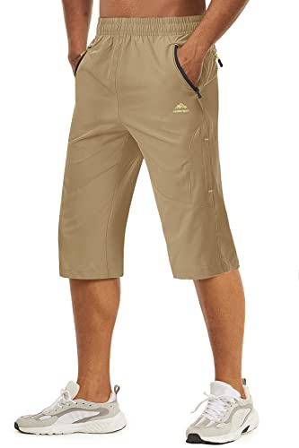 Short cargo 3/4 homme long outdoor léger séchage rapide
