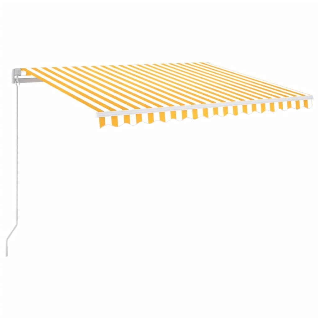 Aluminio Resistente a la oxidación toldo retráctil Exterior con Luces LED