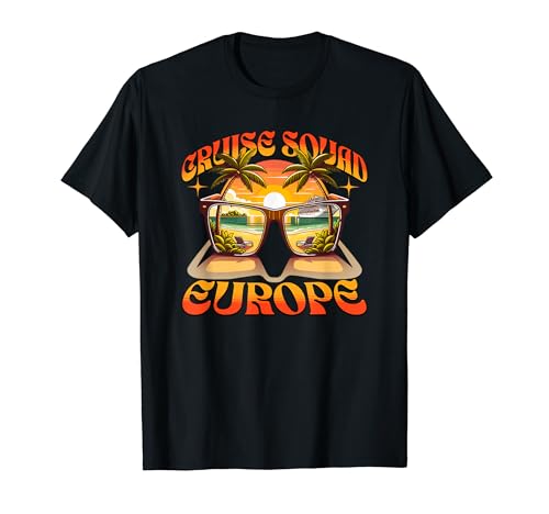 Bateau de croisière assorti Vacation Cruise Squad Europe T-Shirt