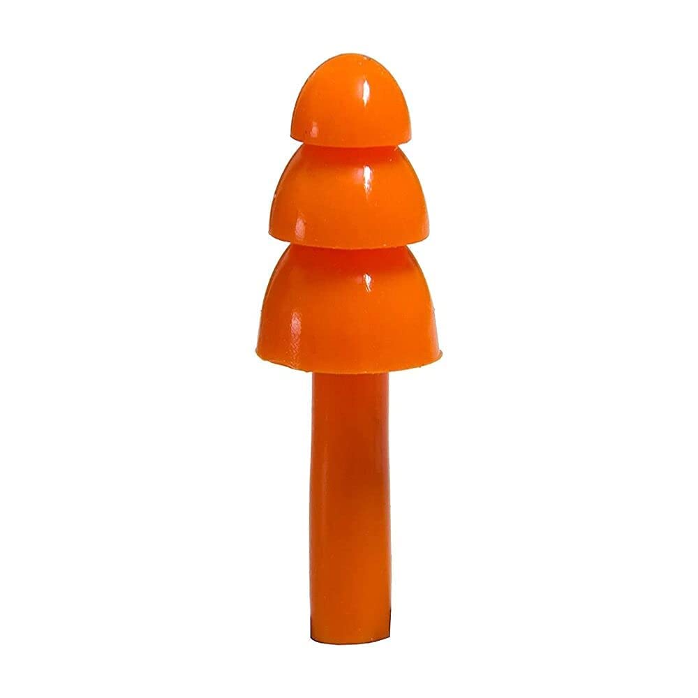 new Galaxy 1 Pair Reusable Soft Silicone Noise Cancelling Sound Blocking Corded Ear Plugs for Sleeping, Meditation, Swimming adult and child, Reusable Earmuff for Travel Flights (ORANGE)-image-25