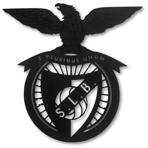 BUYLUX Cuadro Escudo Benfica Pared Madera - Decoracion Habitacion, Hogar Moderno - Regalos Originales para Hombre, Niño - Cuadros Decoracion Salon Modernos - Poster Futbol (Benfica)