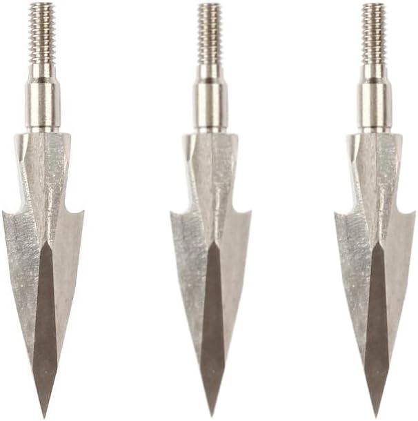 Pack of 3 Archerys Targets Practice Tip Archerys Point Practice Field Tip Carbon Steel Archerys Tip 170Grain