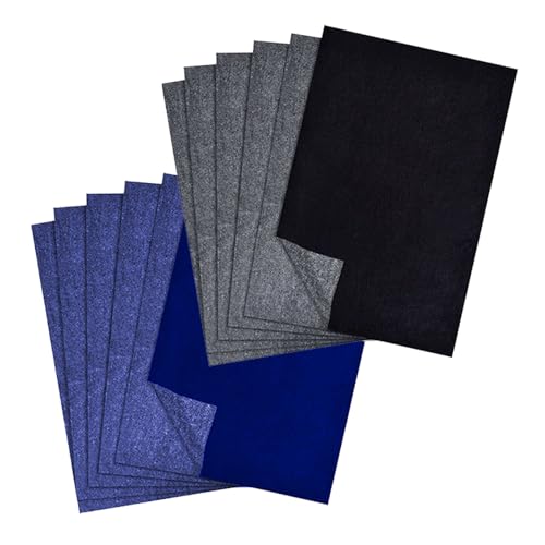 Vlecexs 100 Pcs Hojas dePapel de Calco, Papel de Carbón para Trazar, Papel Carbón A4 para Trazar Patrones de Dibujo en Proyectos de Madera Lienzo Tela (21 x 29.7 CM)