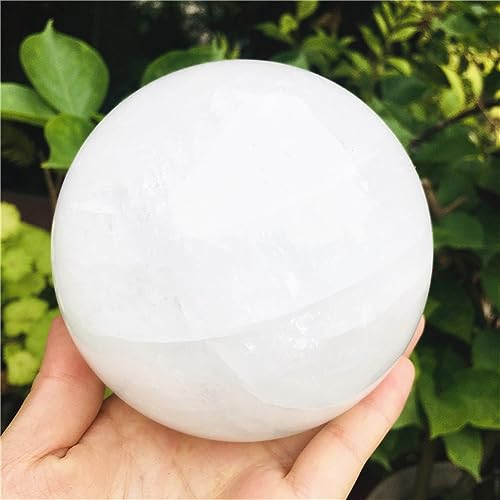 Calcite blanche boule 8cm pour chasser le stress et purifier l'aura - 4