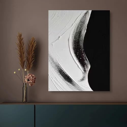 Tableau sur toile grand format abstrait chic avec finitions dorées - 4