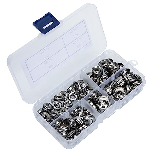 MUSISALY Gasket Material Countersunk Washer Assortment 180pcs Stainless Steel Fisheye Gasket Bowl Shaped Washers for Diverse Applications