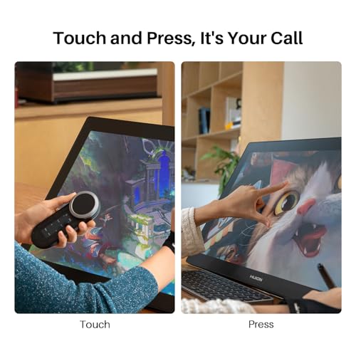 Image of HUION KAMVAS Pro 24 (Gen 3) Touch Drawing Tablet with Screen Bundle HUION Single Monitor Arm