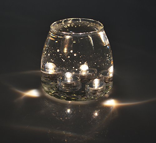 Samyo Set Of 36 Waterproof Wedding Submersible Battery Led Tea Lights Underwater Sub Lights- Wedding Centerpieces Party Decorate (Warm White) #TOP3