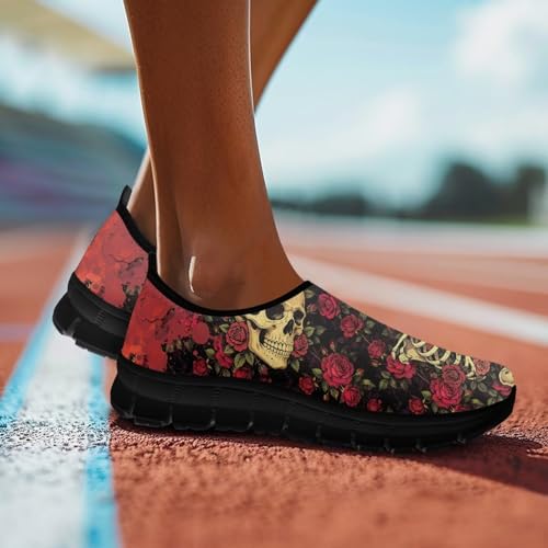 Image of Womens Slip On Walking Shoes Non Slip Loafer Breathable Holiday Travel Shoe Lightweight Casual Low Top Sneakers SizeUS 5.5-11.5