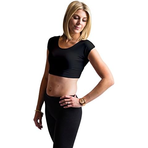 Top Cover - Crop Shirt XL, Black/White 2 Pack Cover