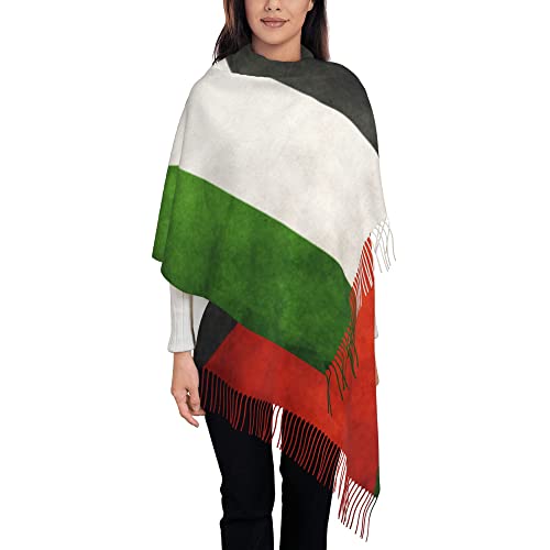 Palestinian flag Winter Scarf for Women Shawl Cashmere Feel Fringe Scarf Shawls Wraps Light Scarf3