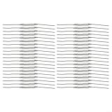 40PCS Glass Reed Switch 2 x 14 mm Normally Open N/O Magnetic Induction Switch with 2-Pin Low Voltage Design for Industrial Control Compact Lightweight for Easy Installation