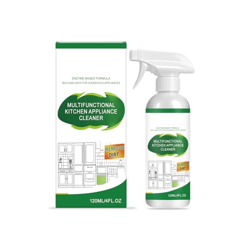VOKSODHCK lon Kitchen Cleaner Stain Remover Spray, Kitchen Multi-purpose Foam Cleaner Spray, Kitchen Oil Stains Cleaner for Appliance, Oven, Stove, Range Hood (120ML)